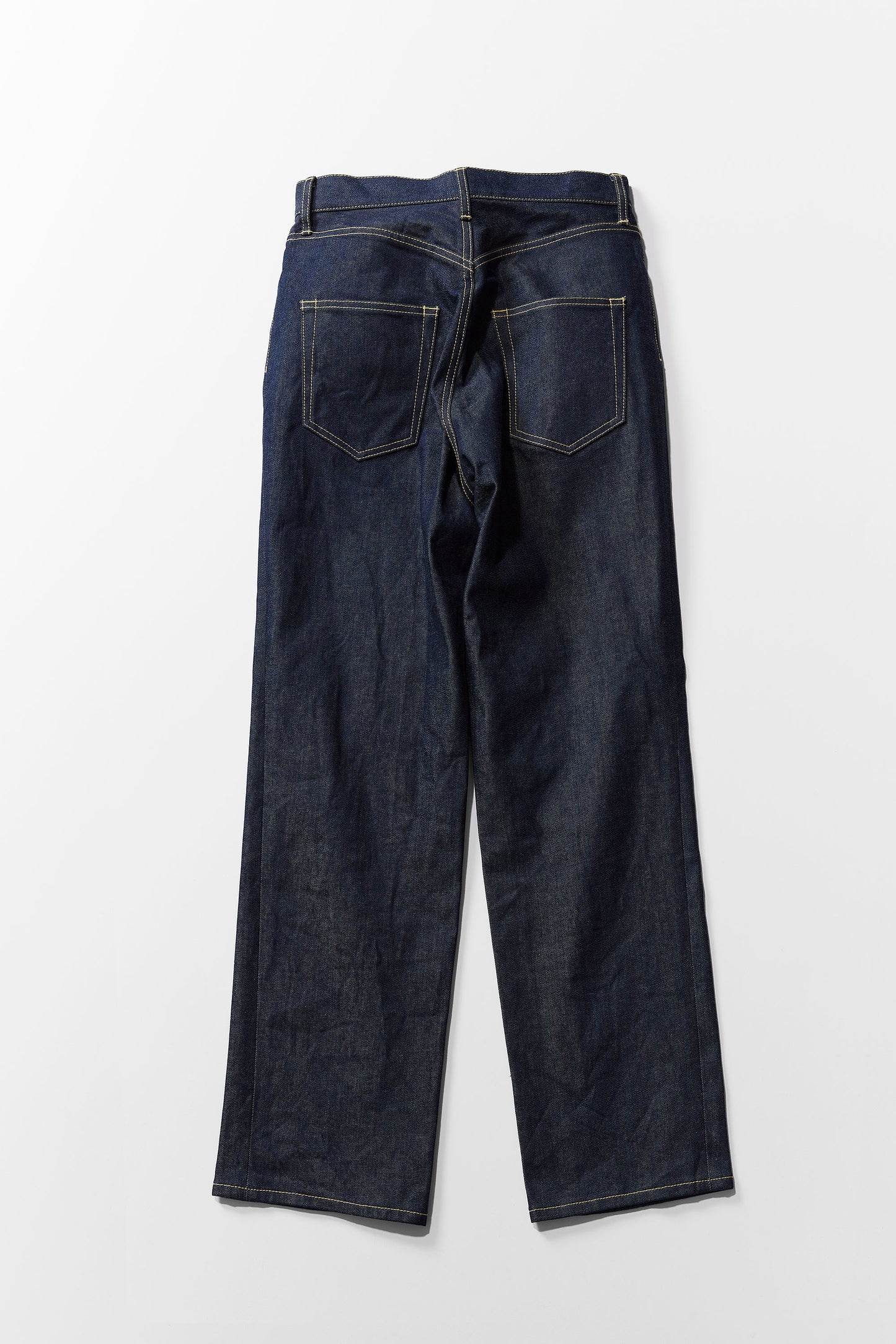 High rise straight denim